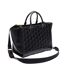 Sac à main noir femme lacoste lage maheki monogram-2