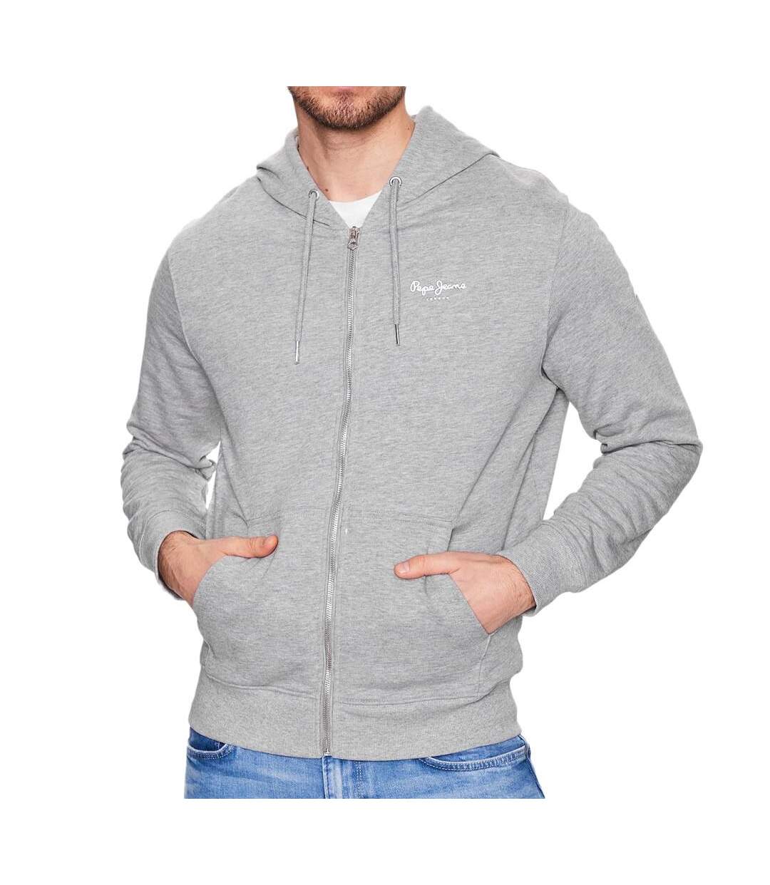 Sweat Zippé Gris Homme Pepe jeans Edward - L-1