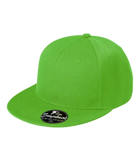 Casquette Ajustable Motif/style 6 Panneaux Rap Vert Malfini