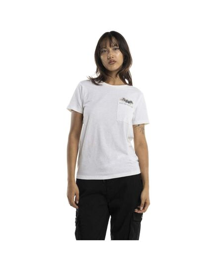 Tee shirt femme avec poche et badge Strass Vondutch