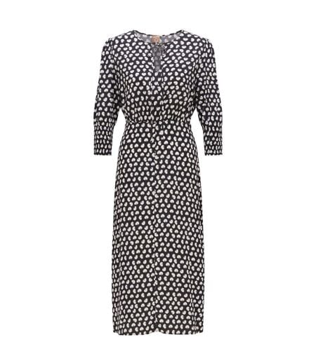 Robe Dalfori Femme Noir Blanc Boss