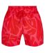 Mens Bari Abstract Swim Shorts Dark Pink Boss-1