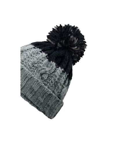 Bonnet apres gris clair / noir Beechfield