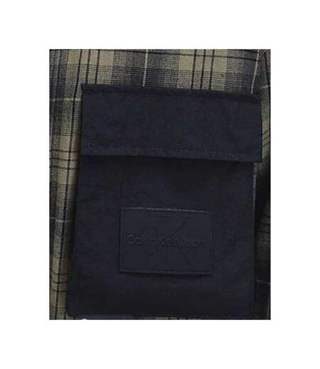 Chemise Motif/style À Carreaux Homme Vert Calvin Klein