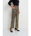 Pantalon en maille imprimée métallisée-3