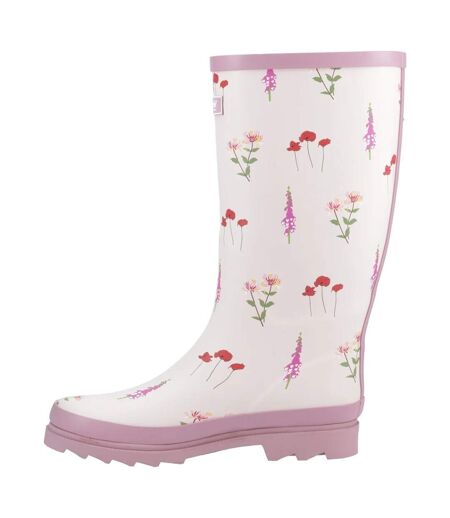 Bottes De Pluie Wildflower Femme Rose Cotswold