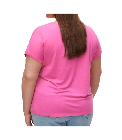 T-shirt Rose Fushia Femme Vero Moda Aya Curve - 42/44