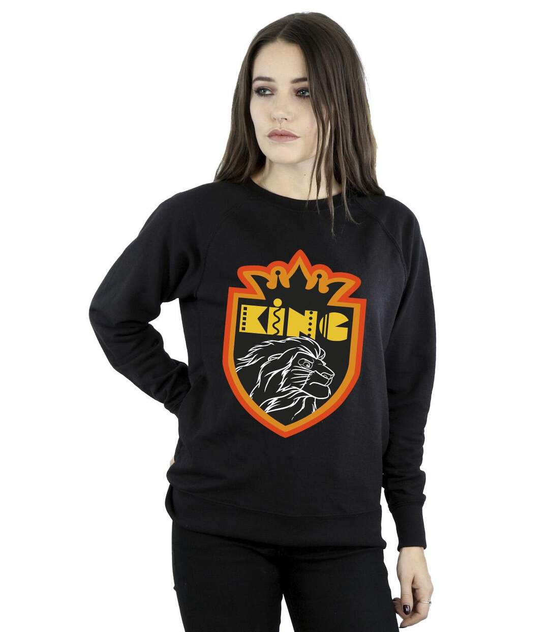 Disney Sweat-shirt Womens/Ladies The Lion King Crest (Noir) - UTBI22353-2