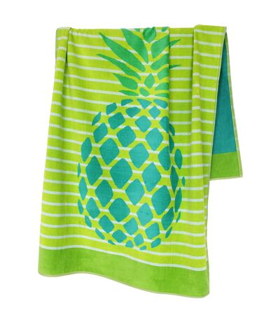 Drap de plage 100x180 cm PINEAPPLE vert