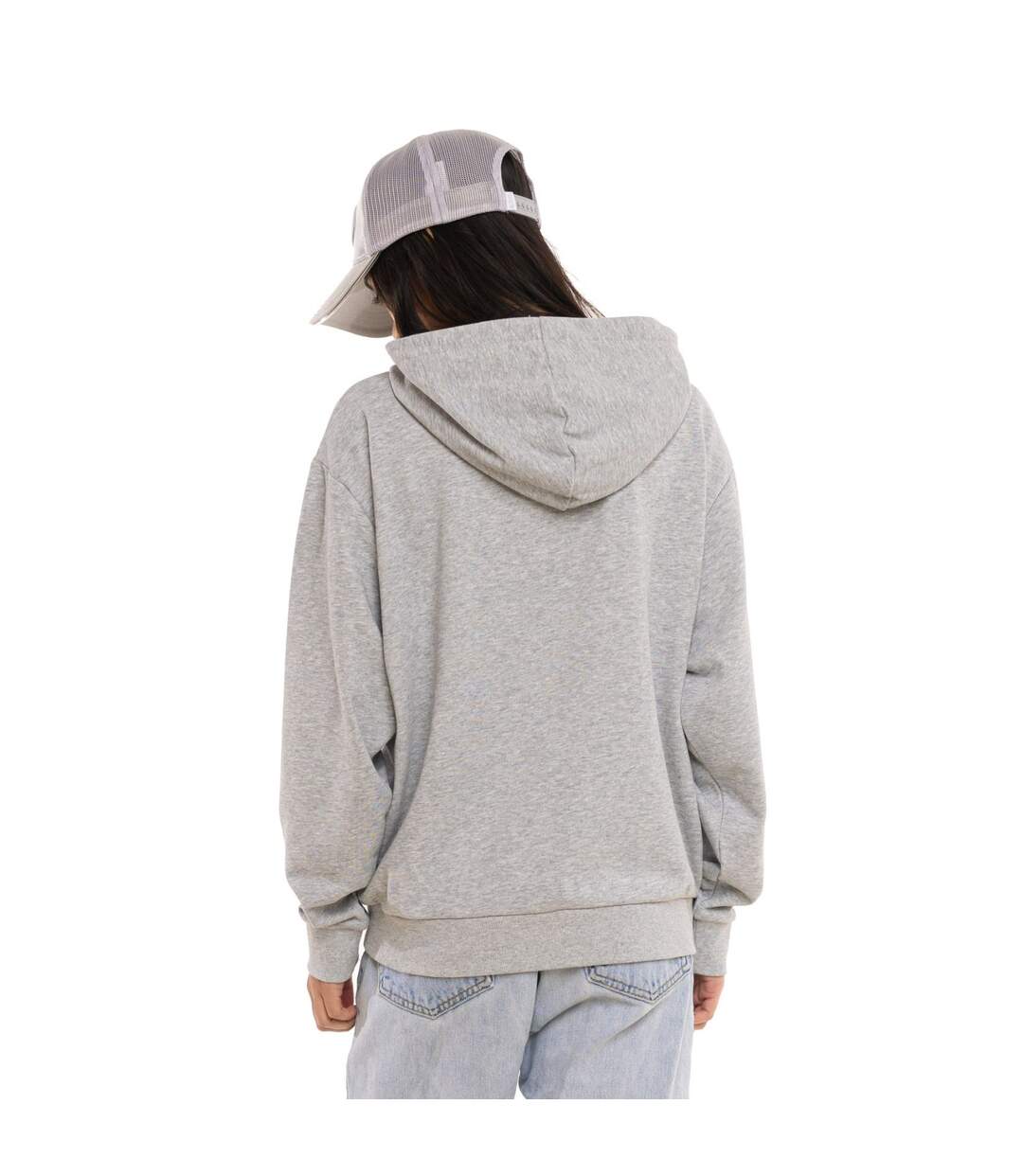 Sweat à capuche femme fr. terry 280GSM touché pêche print devant Lova Vondutch-3