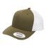 Casquette Trucker Kaki Foncé Blanc Flexfit-1