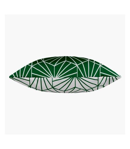 Furn - Housse de coussin d'extérieur HEXA (Vert / Blanc) (43 cm x 43 cm) - UTRV3138
