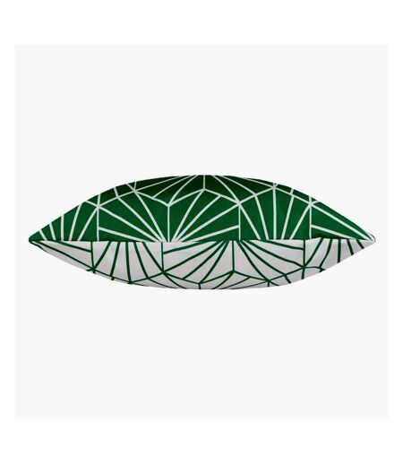 Furn Hexa Geometric Outdoor Cushion Cover (Green/White) (43cm x 43cm) - UTRV3138