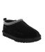 Womens/ladies Wigeon Cow Suede Slippers Black EverAu-1