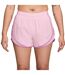 Womens/ladies Tempo Dri-fit Mid Rise Running Shorts Pink Foam Nike-1