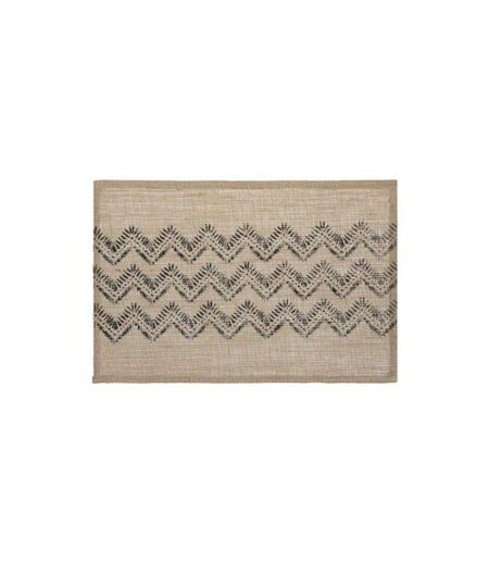 Set de Table en Jute Chevron 30x45cm Noir