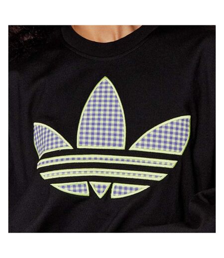 Sweat Oversized Noir femme Adidas Trèfle - 14A