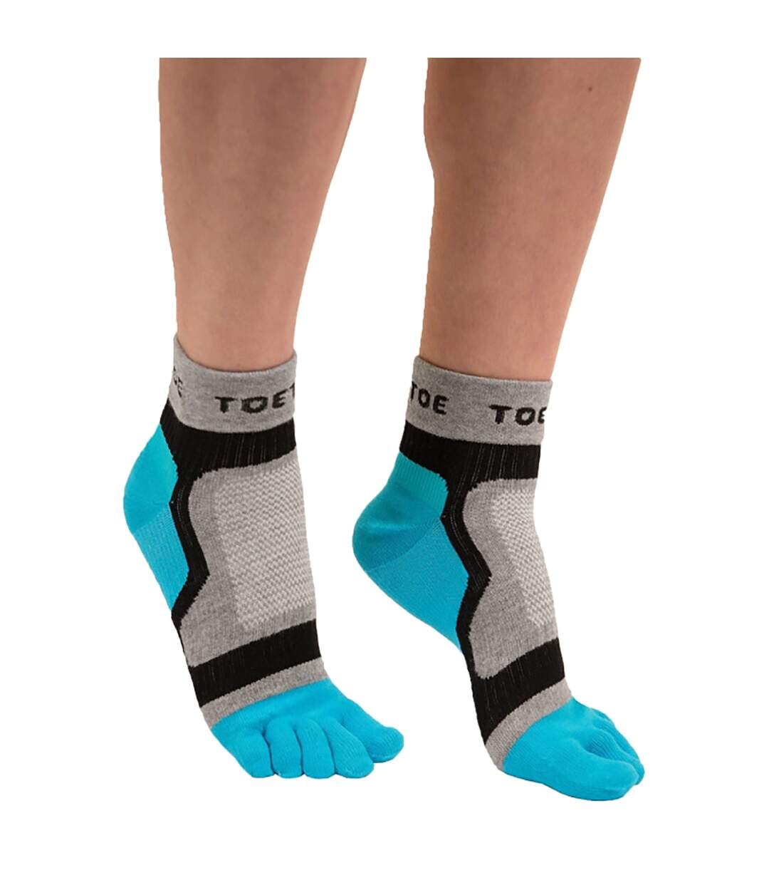 Chaussettes de sport légères à bout unisexe-2