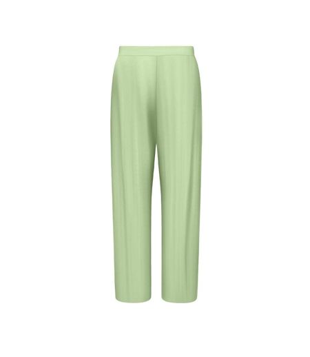 Pantalon droit fluide vert femme jdy bravo pleat - l