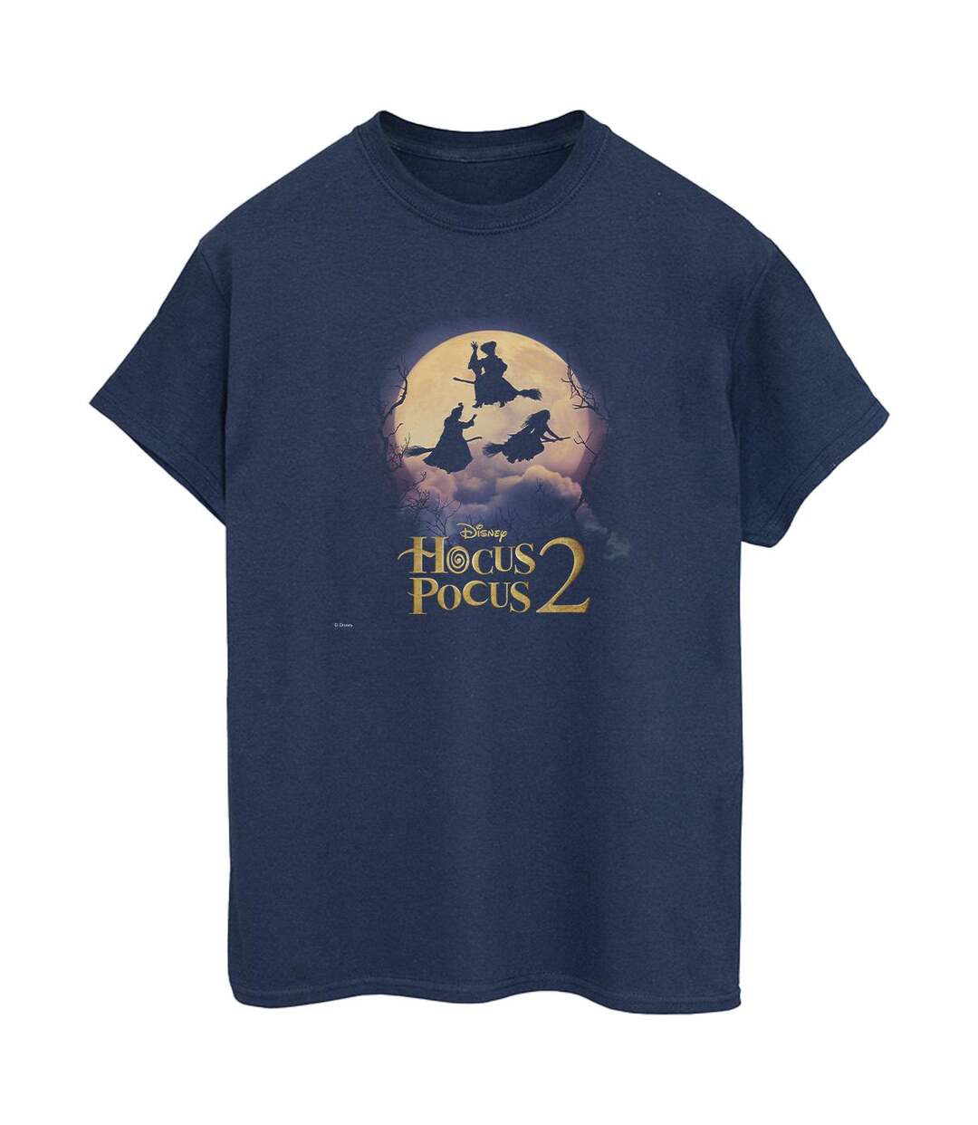 Disney - T-shirt HOCUS POCUS WITCHES FLYING - Femme (Bleu marine) - UTBI20297-1