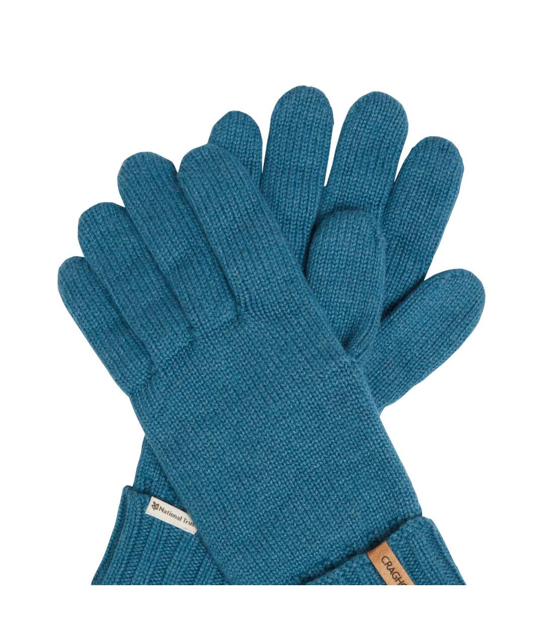 Unisex adult national trust gaddings winter gloves brisk blue Craghoppers-2