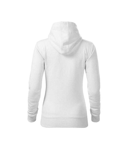 Sweat À Capuche Cape Free Femme Blanc Malfini
