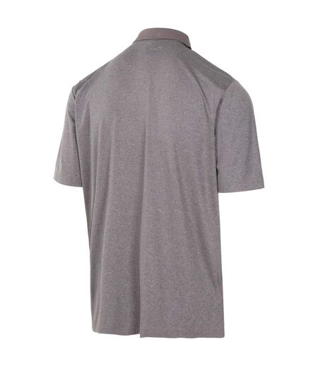 Polo gedding homme gris foncé chiné Trespass