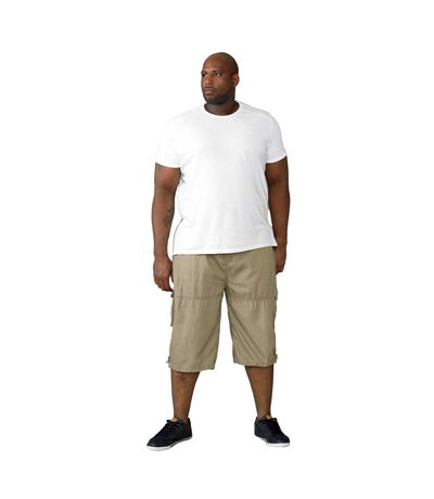 Mens D555 Mason Kingsize Cargo Shorts Sand Duke