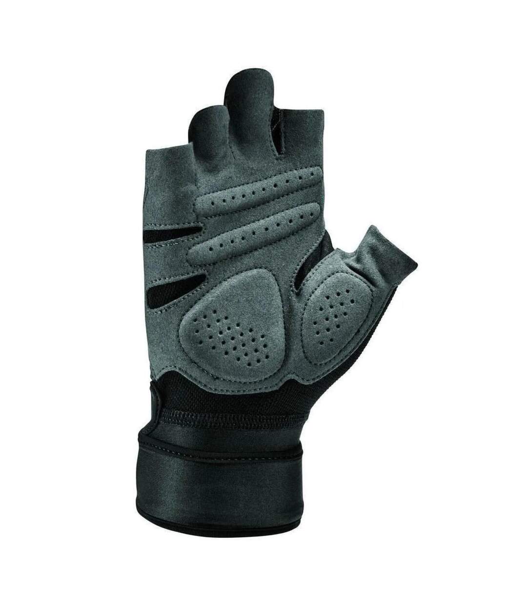 Mens Premium Fingerless Gloves Black Grey Nike-2