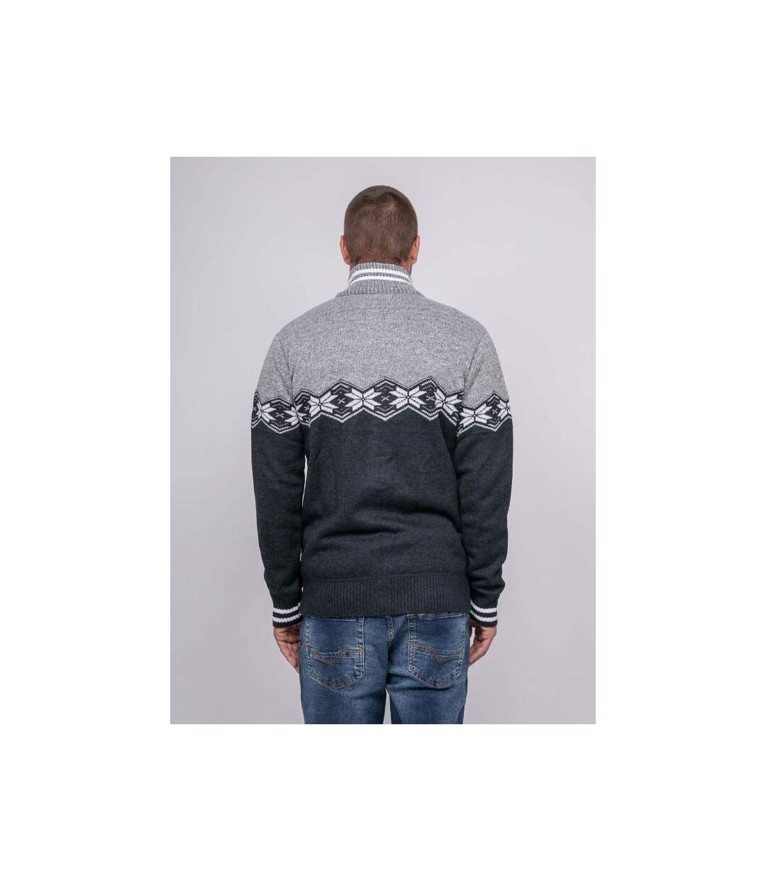 Gilet motif jacquard LUNIPARK-2