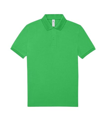 Mens polo shirt apple green B&C