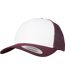 Casquette Trucker The Classic Retro Blanc Pourpre Yupoong-1