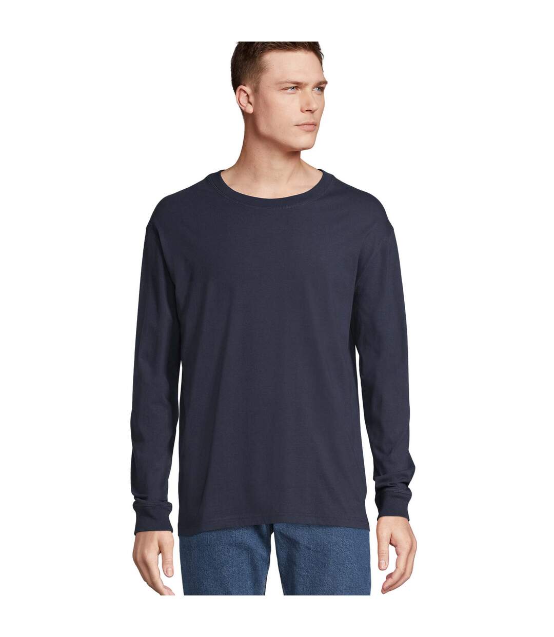 T-shirt Pioneer Adulte Bleu Marine Français SOLS-1