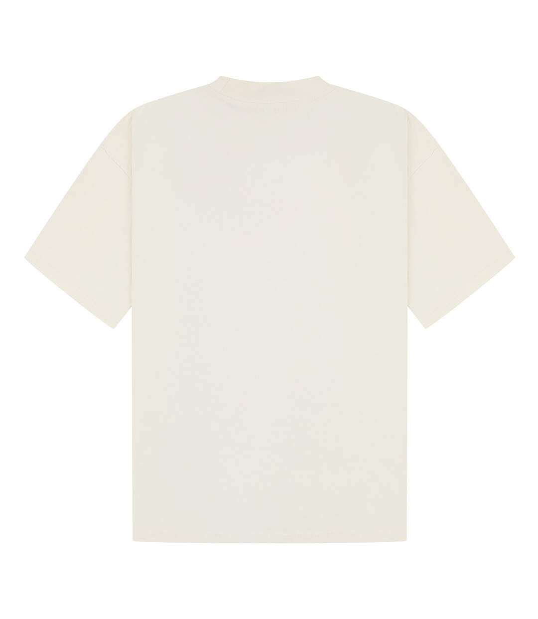 T-shirt oversize unisexe adulte en coton peigné ringspun à encolure allongée écru Casual Classics-2