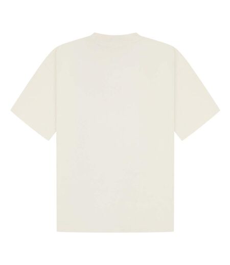 T-shirt oversize unisexe adulte en coton peigné ringspun à encolure allongée écru Casual Classics
