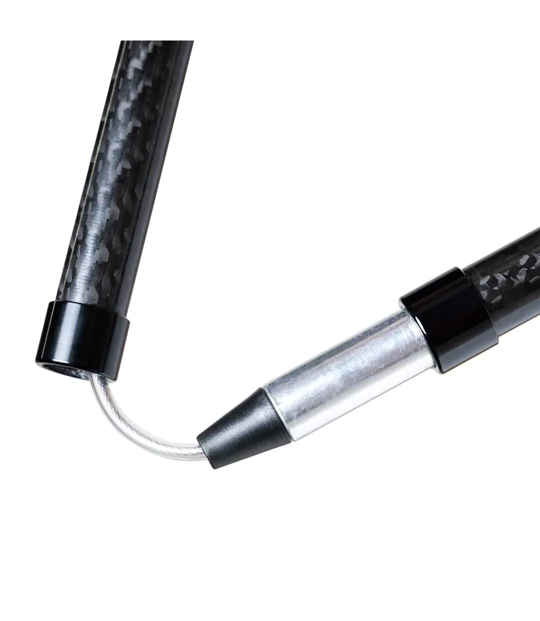 Folding Carbon Pole Pair Lightweight Compact 5 Section Hiking Trekking Sticks Size (One Size)-4