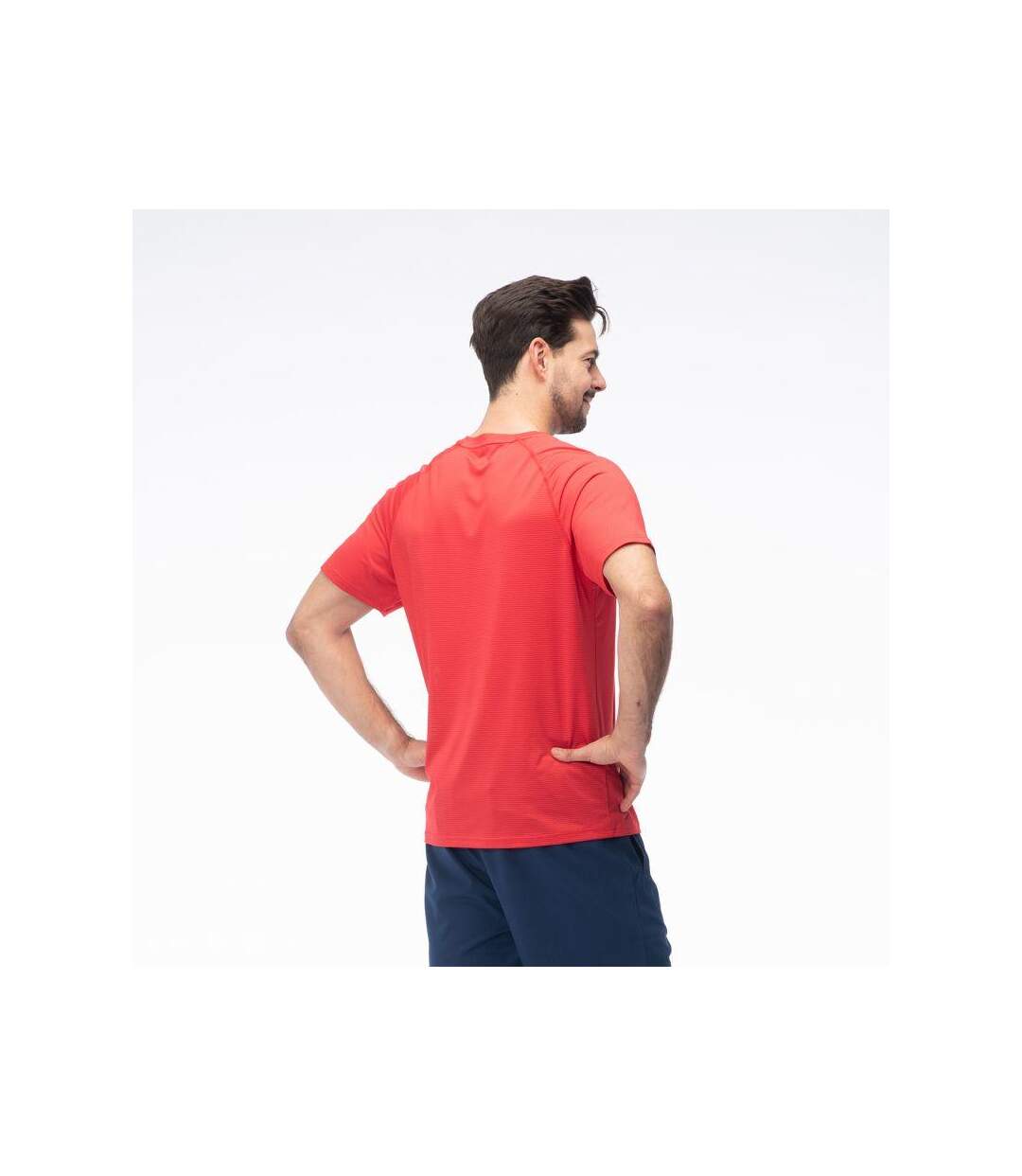 Mens Cross The Line Dyoro Raglan T-shirt Red IQ-4