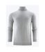 Mens Ashland Turtle Neck Pullover Grey Melange James Harvest-1