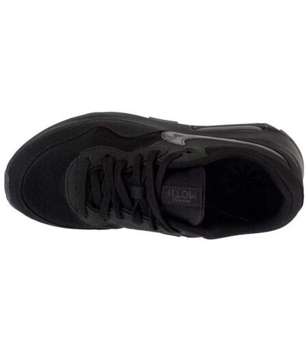 Childrens/kids Air Max Motif Suede Trainers Black Nike
