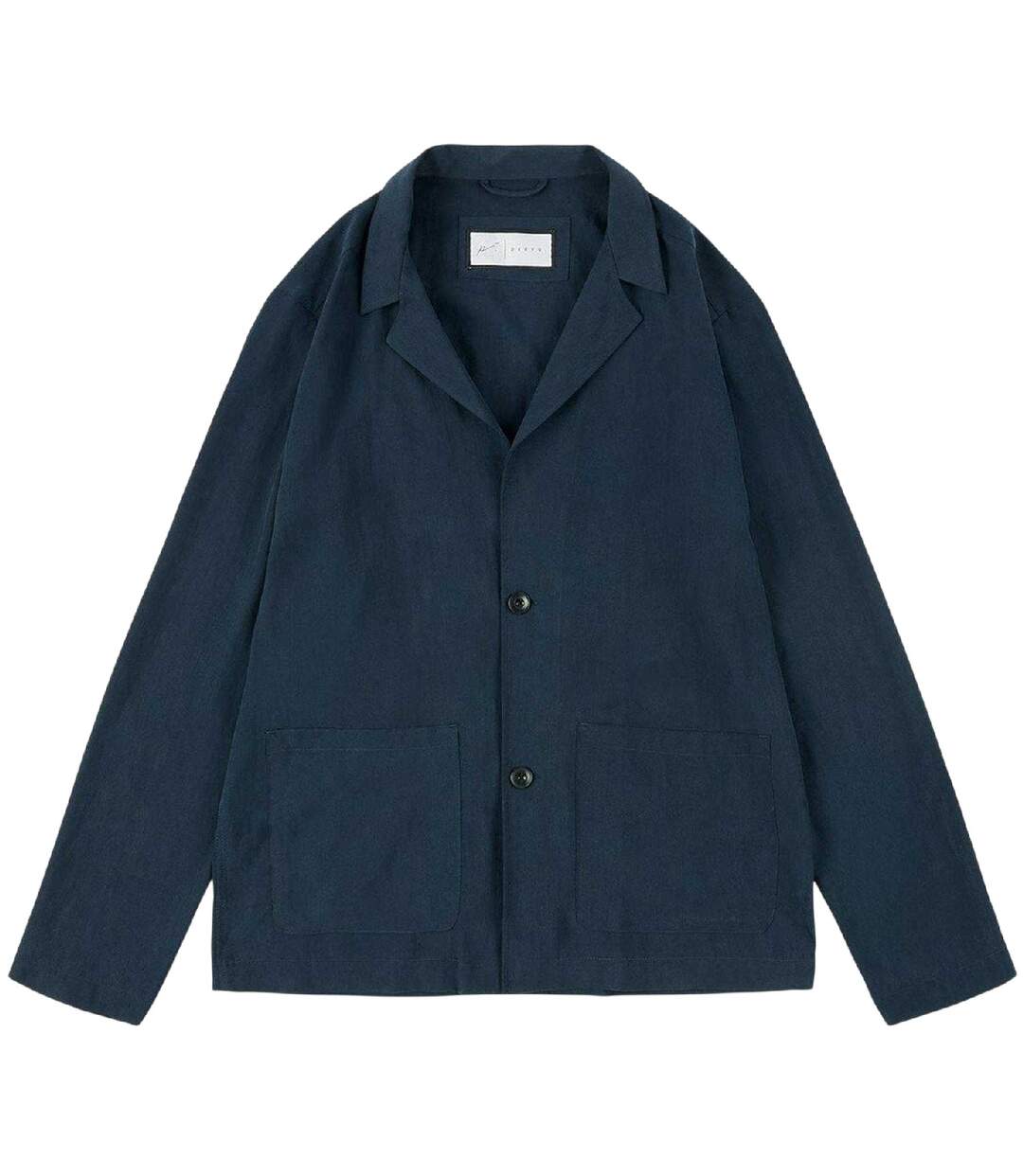 Mens Haaland Lyocell Blazer Dark Navy Prevu-1