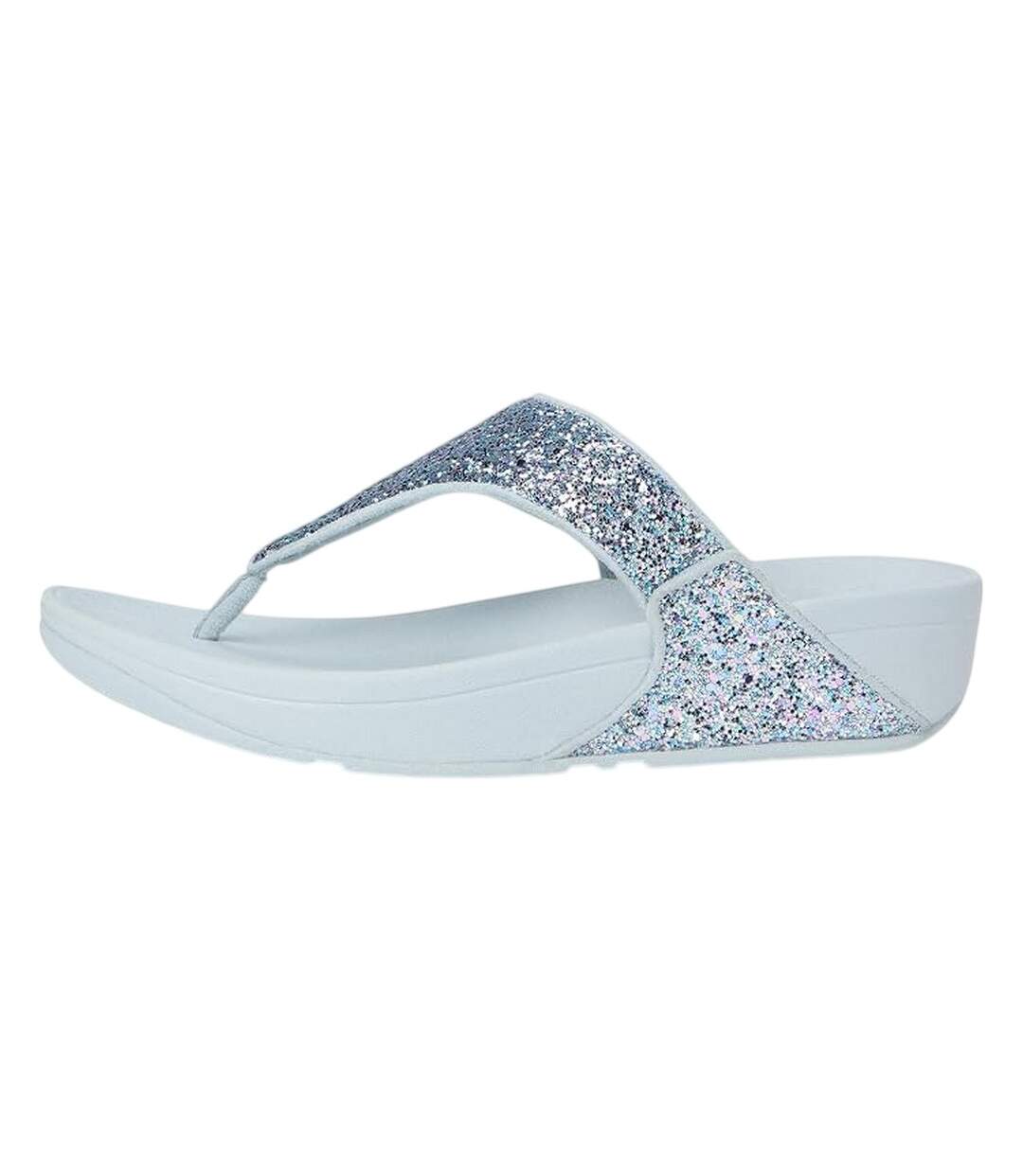 Womens/ladies Glitter Toe Post Sandals Quiet Blue FitFlop-4