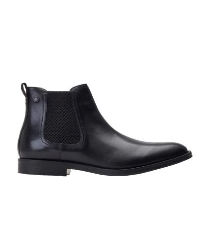 Mens bradwell waxy leather chelsea boots black Base London