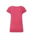 T-shirt Manches Roulées Motif/style Uni Femme Cerise Lazy Jacks-2