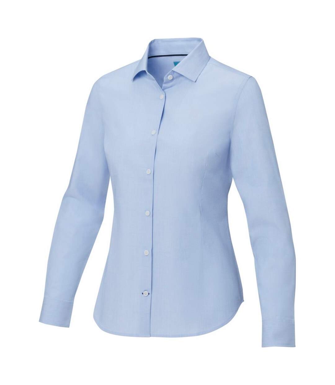 Womens/ladies cuprite organic long-sleeved shirt light blue Elevate NXT