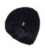 Ladies Crochet Knit Fleece Lined Warm Thermal Winter Beanie Hat-1