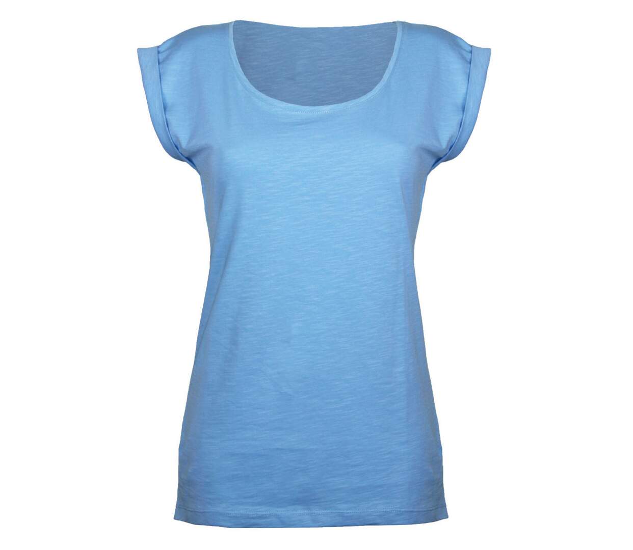 Tee-shirt MAYFLOWER DELHI3 sans manches : fraîcheur azur en coton flammé-5