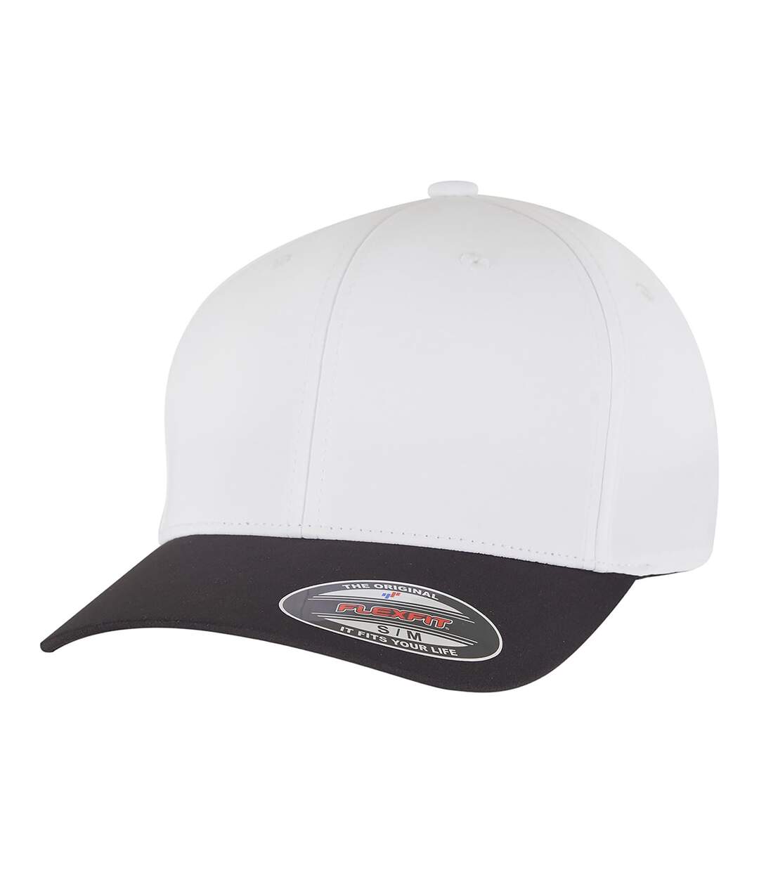 Casquette De Baseball Motif/style Logo Noir Blanc Flexfit-1