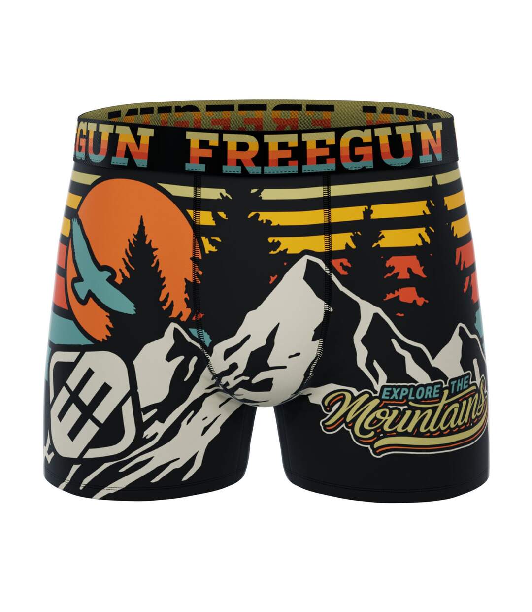 Lot de 5 boxers homme Garantie 2 ans Outdoor Freegun