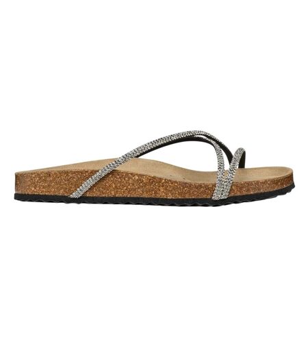 Sandales D Brionia R Femme Noir Argenté Geox