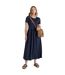 Robe longue ember nosibotanical femme/ladies bleu marine Craghoppers-3